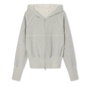 Cozy Light Gray Zip-Up Hoodie